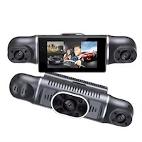 Camara De Auto Dashcam Full Hd Triple Lente 1080p + cámara de trasera